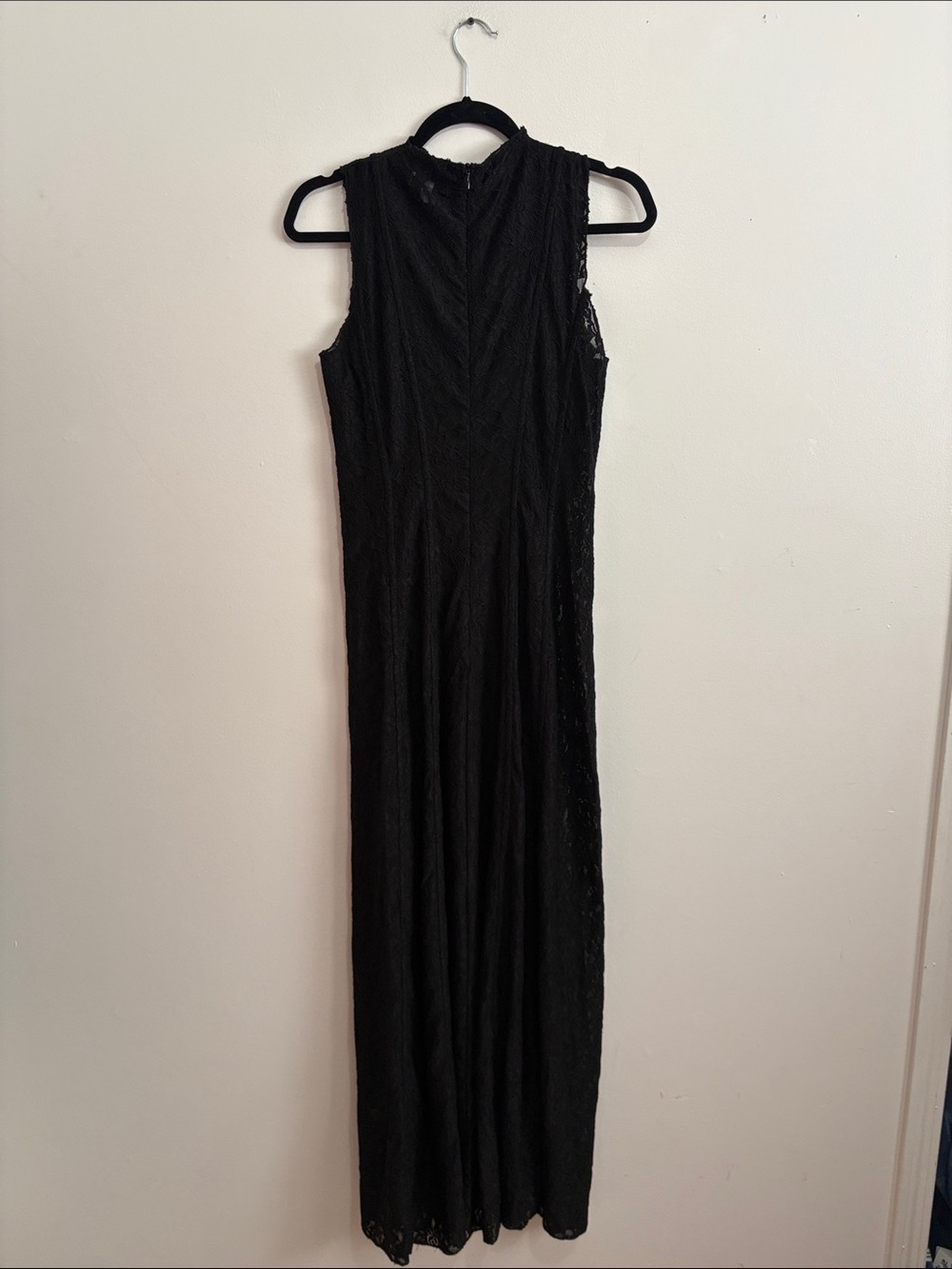 BNWOT Anthropologie Extro&Vert Heidi Sleeveless Seamed Lace Maxi Dress size US6 - Picture 4 of 6